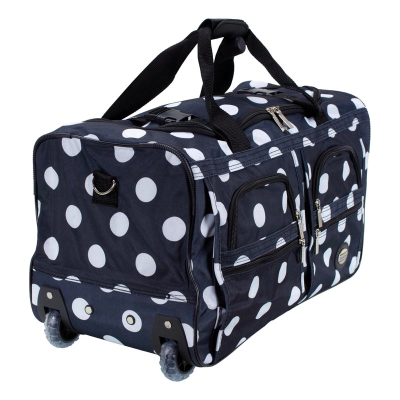 Rockland Rolling Duffel Bag, BLACKDOT, 22" - Image 3